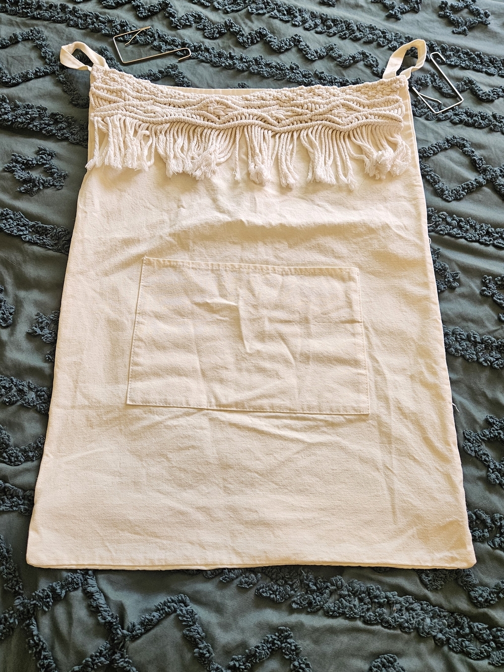 Bohemian Cotton Macrame Hanging Clothes Hamper